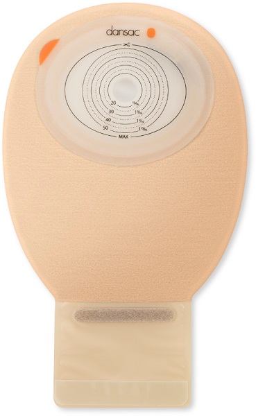 DANSAC NOVALIFE TRE 1 SACCA APERTA PIANA MAXI PER ILEOSTOMIA TRASPARENTE RITAGLIABILE 15-70X90 MM 550 ML 10 PEZZI - dottorbianchi.it