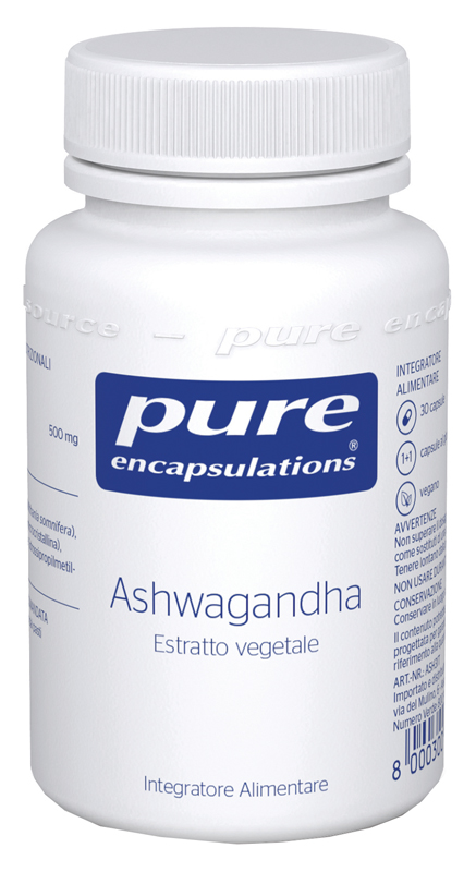 PURE ENCAPSULATIONS ASHWAGANDHA 30 CAPSULE - dottorbianchi.it