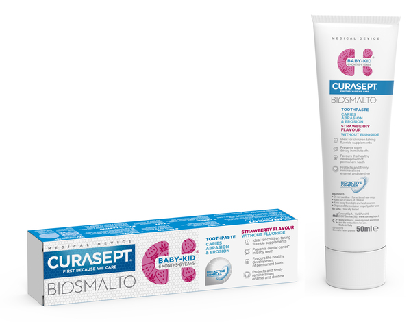 CURASEPT BIOSMALTO BABY KID SENZA FLUORO 50 ML - dottorbianchi.it
