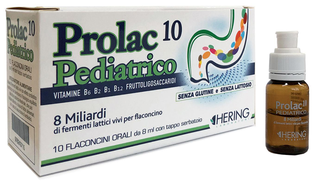 PROLAC10 PEDIATRICO FERMENTI LATTICI 10 FLACONCINI 8 ML - dottorbianchi.it