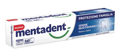 MENTADENT PROTEZIONE FAMIGLIA IGIENE QUOTIDIANA 75 ML - dottorbianchi.it