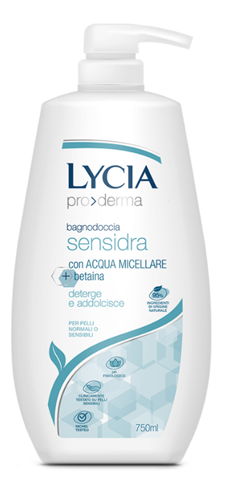 LYCIA PRODERMA BAGNODOCCIA SENSIDRA 750 ML - dottorbianchi.it