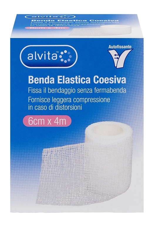BENDA ELASTICA AUTOADESIVA ALVITA 6X4CM - dottorbianchi.it