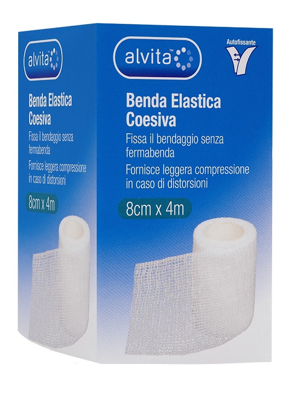 BENDA ELASTICA AUTOADESIVA ALVITA 8X4CM - dottorbianchi.it