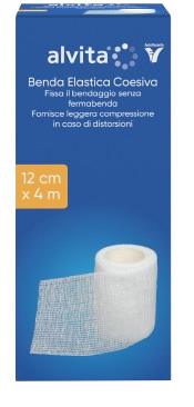 BENDA ELASTICA AUTOADESIVA ALVITA 12X4CM - dottorbianchi.it