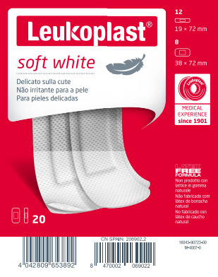 LEUKOPLAST SOFT WHITE 20 PEZZI ASSORTITI - dottorbianchi.it