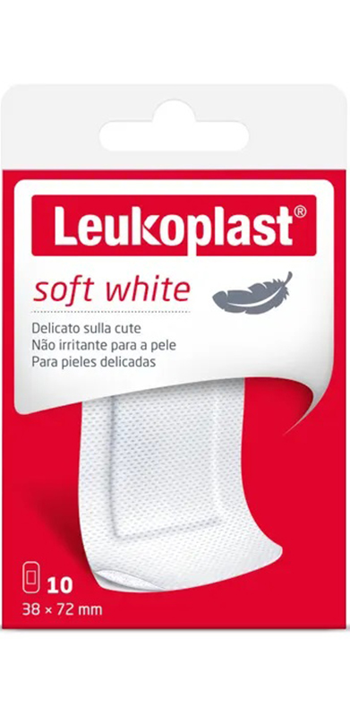 LEUKOPLAST SOFT WHITE 72 X 38 CM 10 PEZZI - dottorbianchi.it