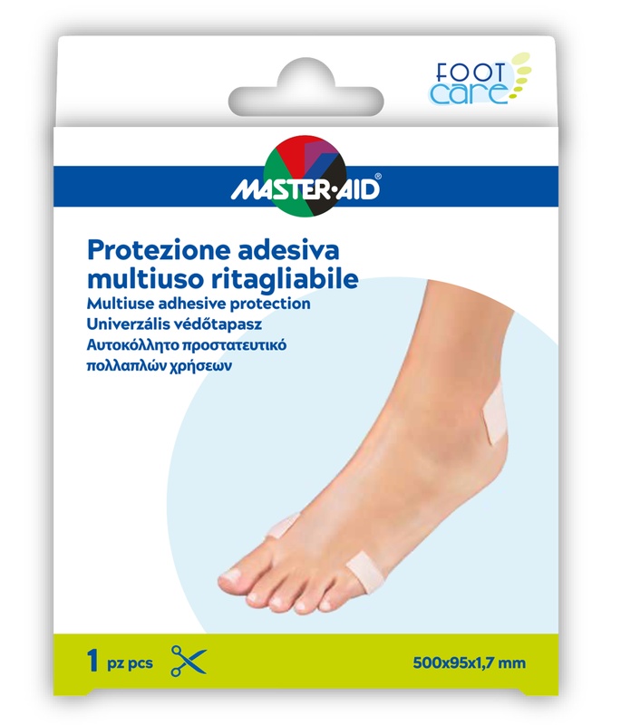MASTER-AID FOOT CARE PROTEZIONE ADESIVA MULTIUSO RITAGLIABILE 50X9,5 CM - dottorbianchi.it
