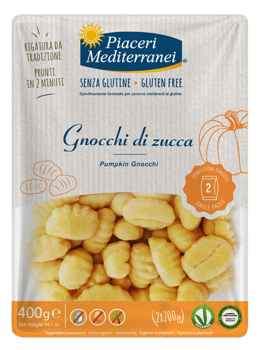 PIACERI MEDITERRANEI GNOCCHI DI ZUCCA 400 G - dottorbianchi.it