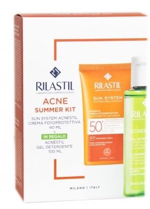 RILASTIL SUN SYSTEM ACNESTIL SPF50+ CREMA + DETERGENTE - dottorbianchi.it