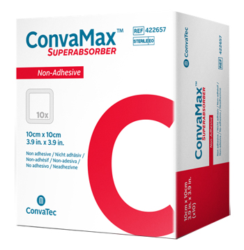 MEDICAZIONE AVANZATA CONVAMAX SUPERABSORBER NON-ADHESIVE 15X15 CM 10 PEZZI - dottorbianchi.it