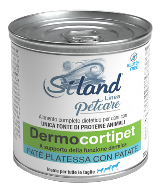 SILAND DERMOCORTIPET UMIDO CANE PLATESSA/PATATA 300 G - dottorbianchi.it