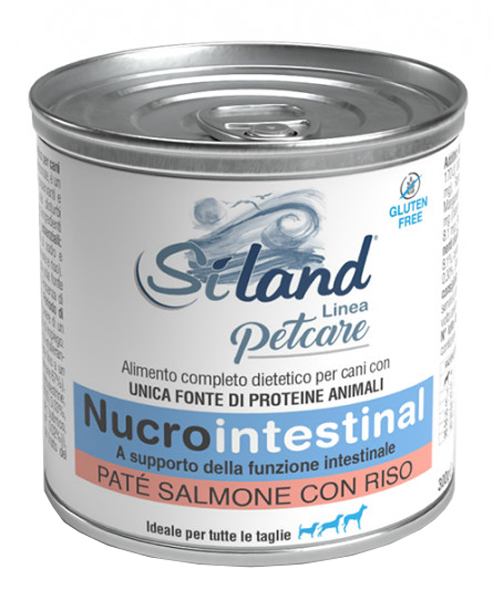 SILAND NUCROINTESTINAL UMIDO CANE SALMONE/RISO 300 G - dottorbianchi.it