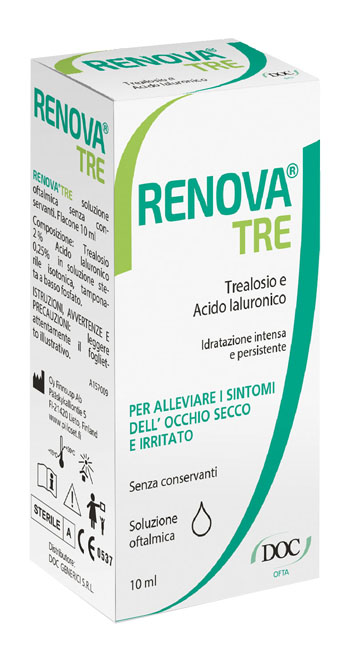 RENOVA TRE COLLIRIO A BASE DI TREALOSIO E ACIDO IALURONICO 10 ML SENZA CONSERVANTI - dottorbianchi.it