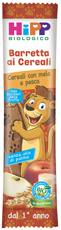 HIPP BIO BARRETTA AI CEREALI CON MELA/PESCA 20 G - dottorbianchi.it