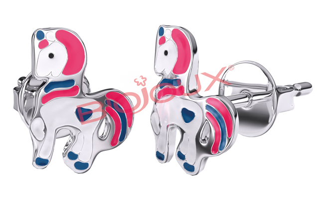 ORECCHINO STERILE BJT703 STS BABY UNICORN - dottorbianchi.it