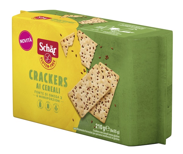 SCHAR CRACKERS CEREALI SENZA LATTOSIO 6 MONOPORZIONI DA 35 G - dottorbianchi.it