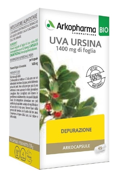 ARKO CAPSULE UVA URSINA BIO 45 CAPSULE - dottorbianchi.it