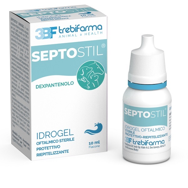 SEPTOSTIL SOLUZIONE OFTALMICA IDRATANTE EPITELIO PROTETTIVA LENITIVA LUBRIFICANTE PER CANI E GATTI 10 ML - dottorbianchi.it