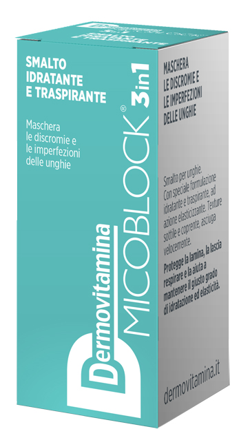 DERMOVITAMINA MICOBLOCK 3 IN 1 SMALTO IDRATANTE E TRASPIRANTE TURCHESE 5 ML - dottorbianchi.it