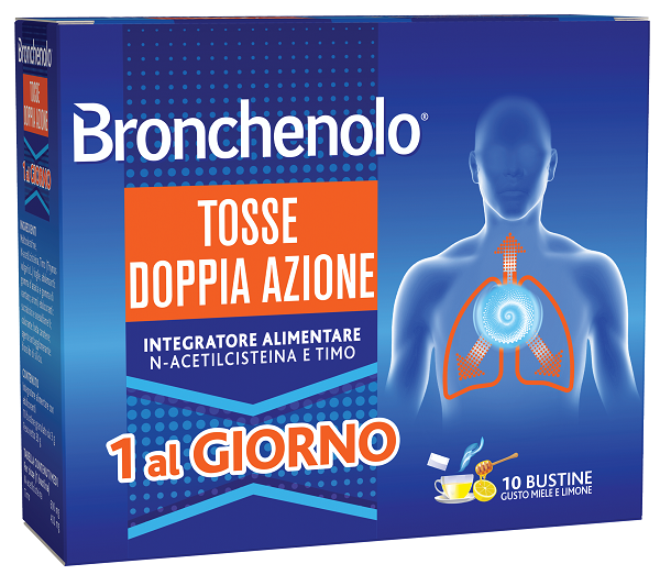 BRONCHENOLO TOSSE DOPPIA AZIONE 10 BUSTINE - dottorbianchi.it