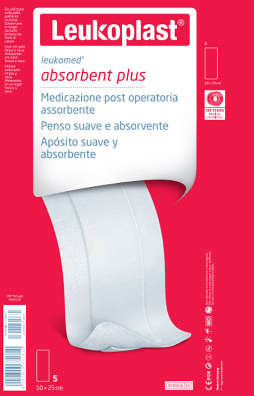 LEUKOMED MEDICAZIONE POST-OPERATORIA IN TESSUTO NON TESSUTO 10 X 25 CM - dottorbianchi.it