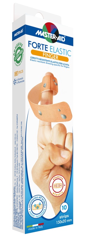 CEROTTO MASTER-AID ELASTIC FINGER 10 PEZZI - dottorbianchi.it