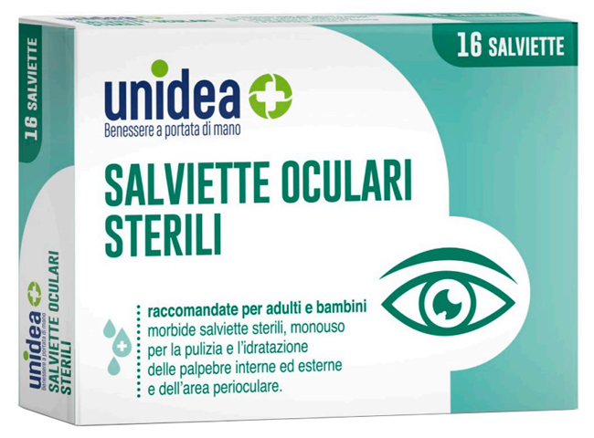 SALVIETTE OCULARI UNIDEA 16 PEZZI MONOUSO - dottorbianchi.it