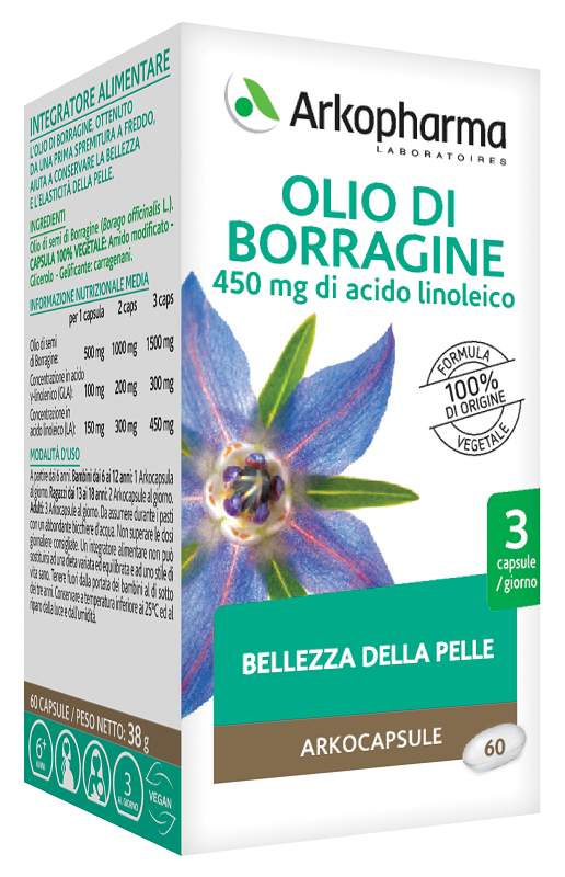 ARKOPHARMA LABORATOIRES OLIO DI BORRAGINE 60 CAPSULE - dottorbianchi.it