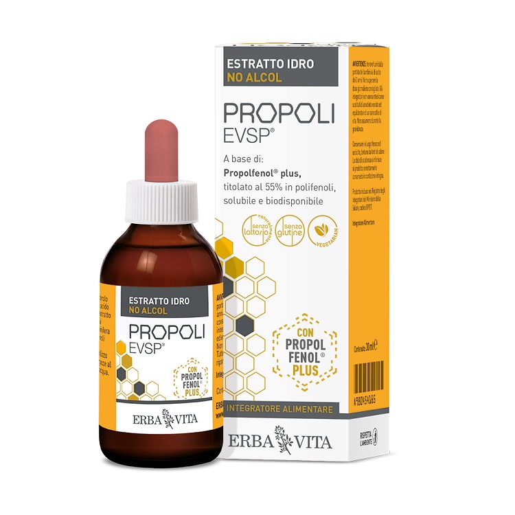 PROPOLI EVSP ESTRATTO IDRO NO ALCOL 30 ML - dottorbianchi.it
