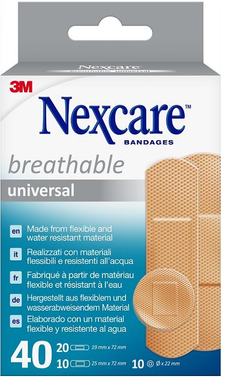 CEROTTO PREPARATO 3M NEXCARE UNIVERSAL N0340AS ASSORTITI 20 CEROTTI 19X72MM + 10 CEROTTI 25X72MM + 10 CEROTTI TONDI 22,5MM - dottorbianchi.it