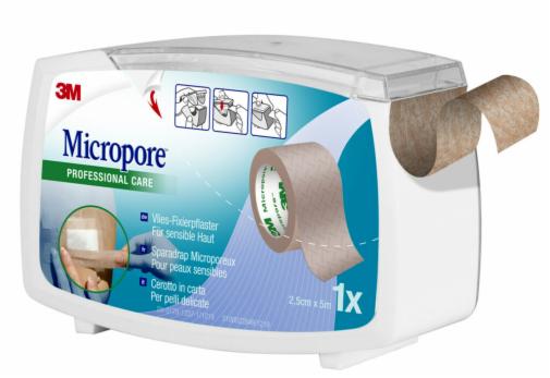 CEROTTO IN CARTA 3M MICROPORE SURGICAL TAPE TAN M5X25MM DISPENSER - dottorbianchi.it