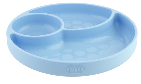 CHICCO PIATTO SILICONE VENTOSA BLU - dottorbianchi.it