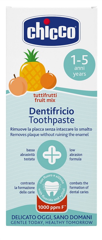 CHICCO DENTIFRICIO TUTTIFRUTTI DA 1 A 5 ANNI CON FLUORO - dottorbianchi.it