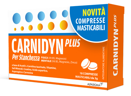 CARNIDYN PLUS 18 COMPRESSE MASTICABILI - dottorbianchi.it