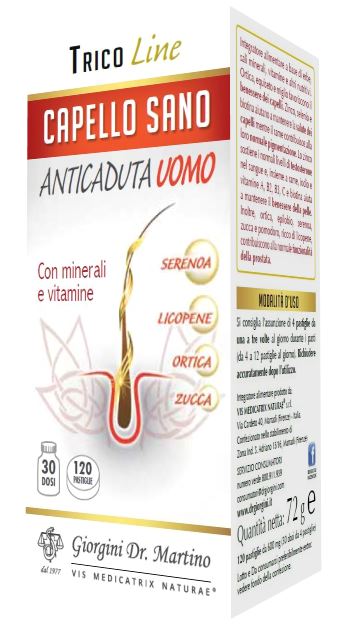 CAPELLO SANO ANTICADUTA UOMO 120 PASTIGLIE - dottorbianchi.it