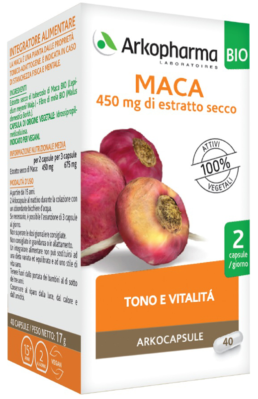 ARKO CAPSULE MACA BIO 40 CAPSULE - dottorbianchi.it