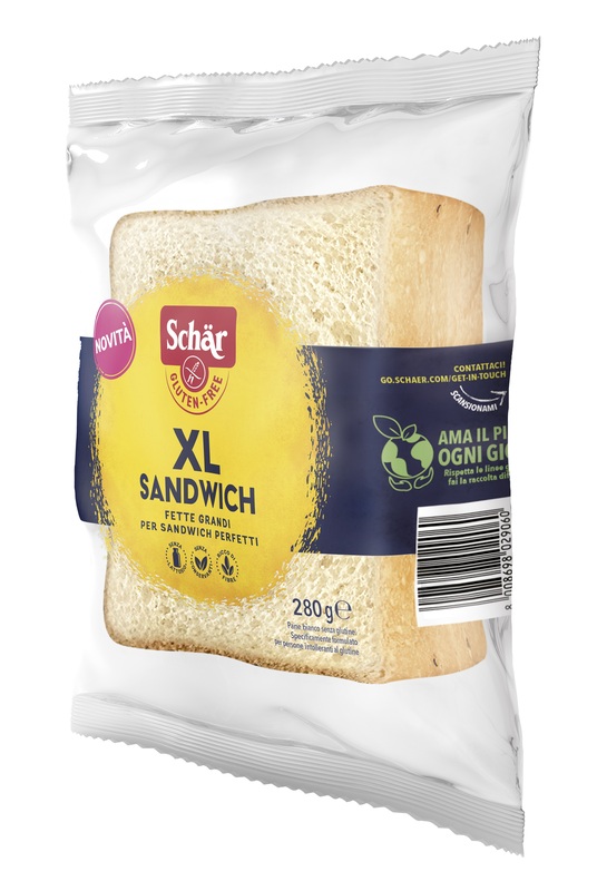 SCHAR XL SANDWICH PANE BIANCO SENZA LATTOSIO 280 G - dottorbianchi.it