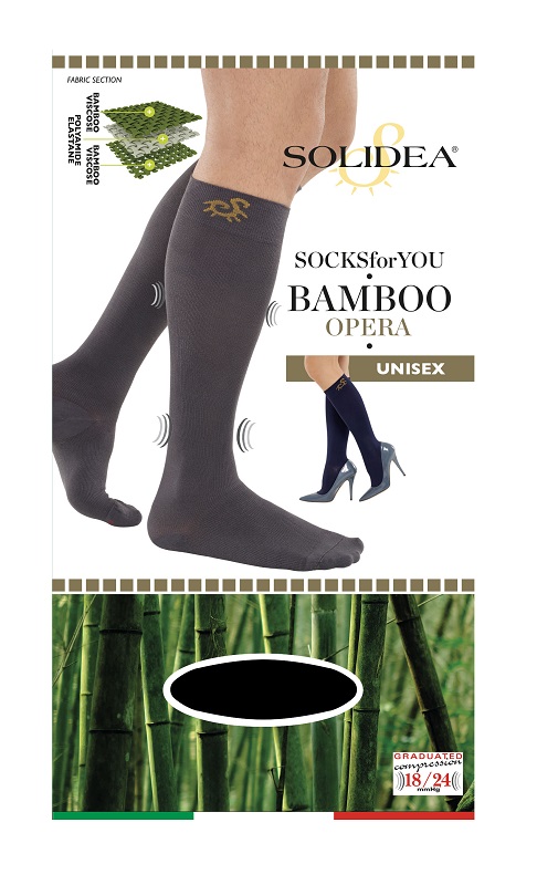 SOCKS FOR YOU BAMBOO OPERA GAMBALETTO NERO S - dottorbianchi.it