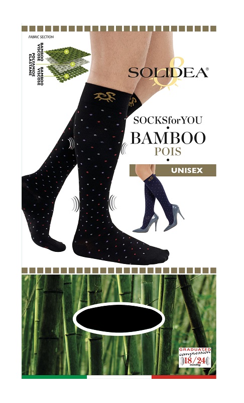 SOCKS FOR YOU BAMBOO POIS GAMBALETTO NERO M - dottorbianchi.it