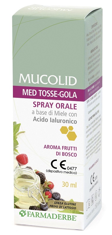 MUCOLID MED TOSSE GOLA SPRAY ORALE 30 ML AROMA FRUTTI DI BOSCO - dottorbianchi.it