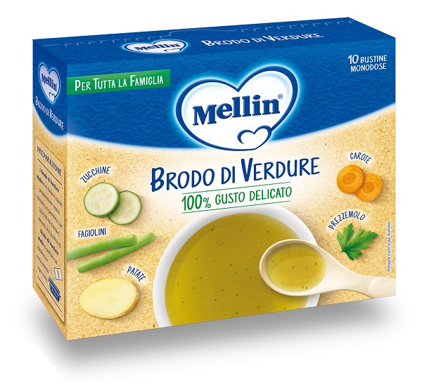 MELLIN BRODO DI VERDURE 10 X 8 G - dottorbianchi.it