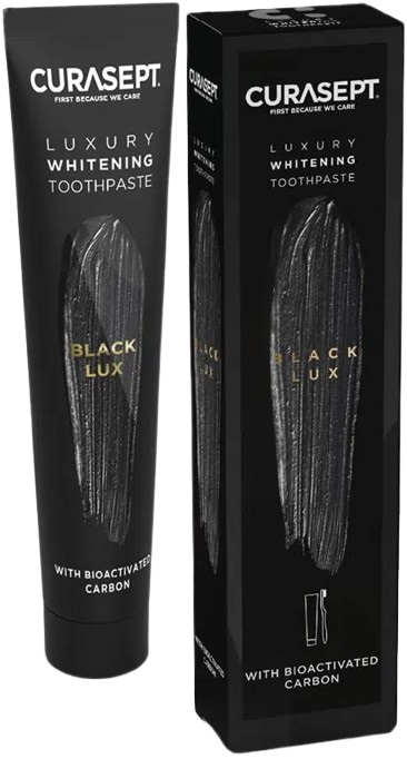 CURASEPT BLACK LUXURY WHITENING DENTIFRICIO 75 ML - dottorbianchi.it