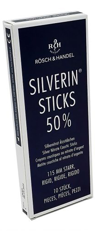 SILVERIN STICKS 50% MATITA CAUSTICA AL NITRATO D'ARGENTO RIGIDO 115MM - dottorbianchi.it