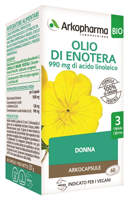 ARKOCPS OLIO ENOTERA BIO 60 CAPSULE - dottorbianchi.it