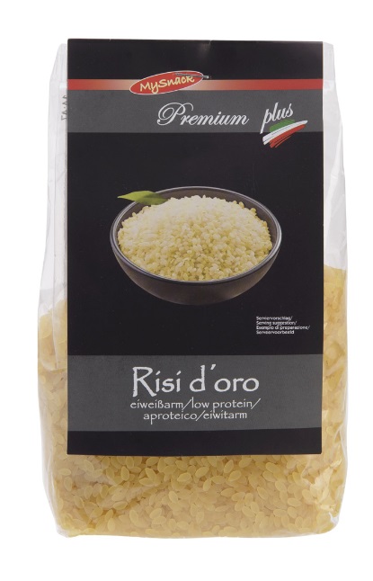 MY SNACK PREMIUM PLUS RISI D'ORO PASTA APROTEICA 500 G - dottorbianchi.it