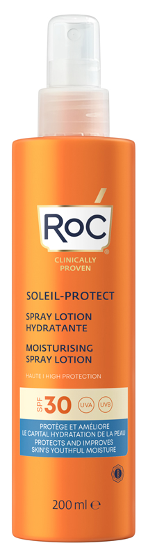 ROC LOZIONE SPRAY SOLARE CORPO SPF 30 IDRATANTE 200 ML - dottorbianchi.it