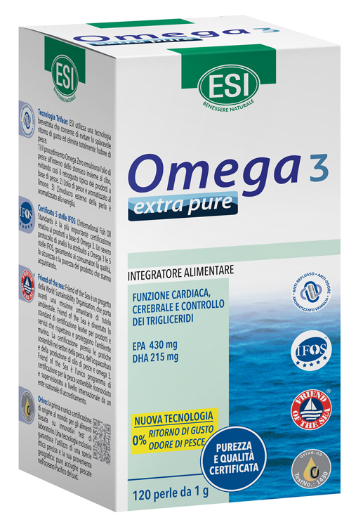 ESI OMEGA 3 EXTRA PURE 120 PERLE - dottorbianchi.it