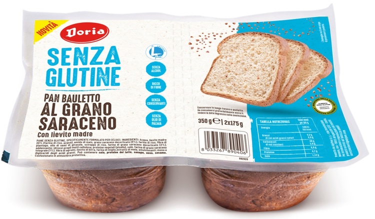 DORIA PAN BAULETTO GRANO SARACENO 2X175 G - dottorbianchi.it