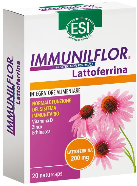ESI IMMUNILFLOR LATTOFERRINA 20 NATURCAPS - OFFERTA A TEMPO LIMITATO - dottorbianchi.it